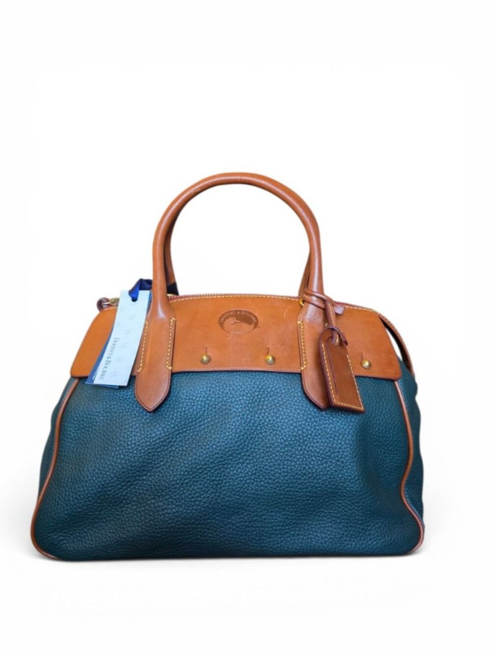 Dooney & Bourke Small Wilson Ivy Green Florentine Leather Satchel Bag NWT - Picture 7 of 16